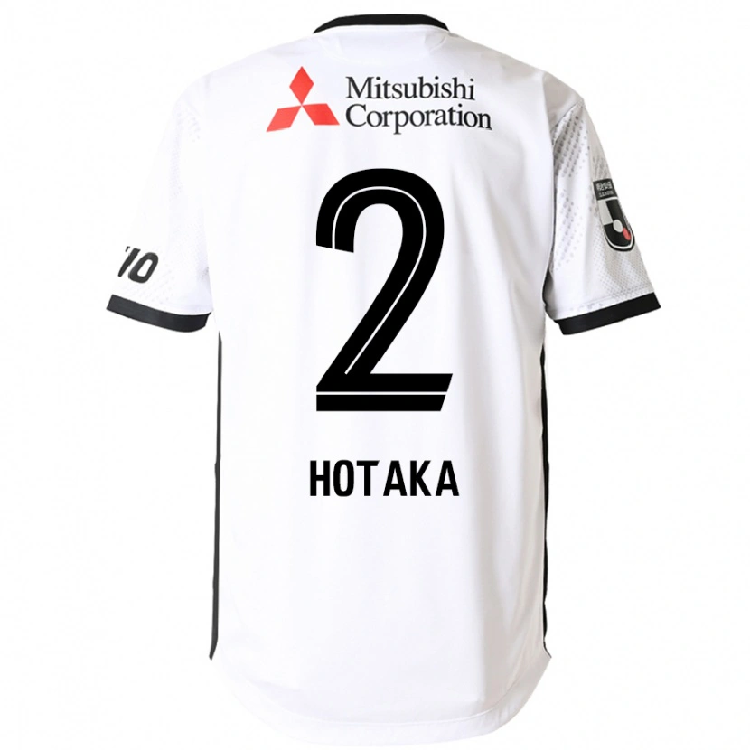 Danxen Hombre Camiseta Hotaka Nakamura #2 Blanco Negro 2ª Equipación 2025/26 La Camisa México