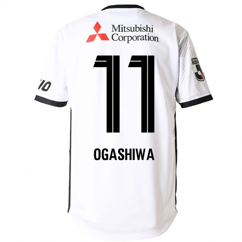 Danxen Hombre Camiseta Tsuyoshi Ogashiwa #11 Blanco Negro 2ª Equipación 2025/26 La Camisa México