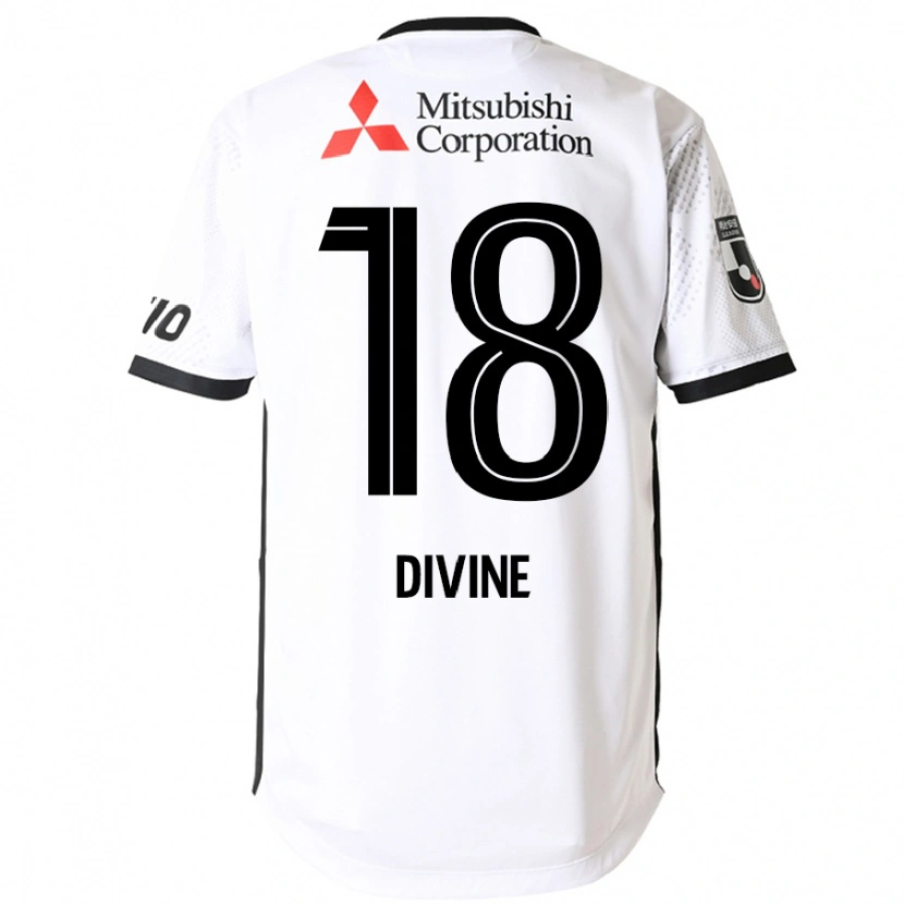 Danxen Hombre Camiseta Divine Chinedu Otani #18 Blanco Negro 2ª Equipación 2025/26 La Camisa México