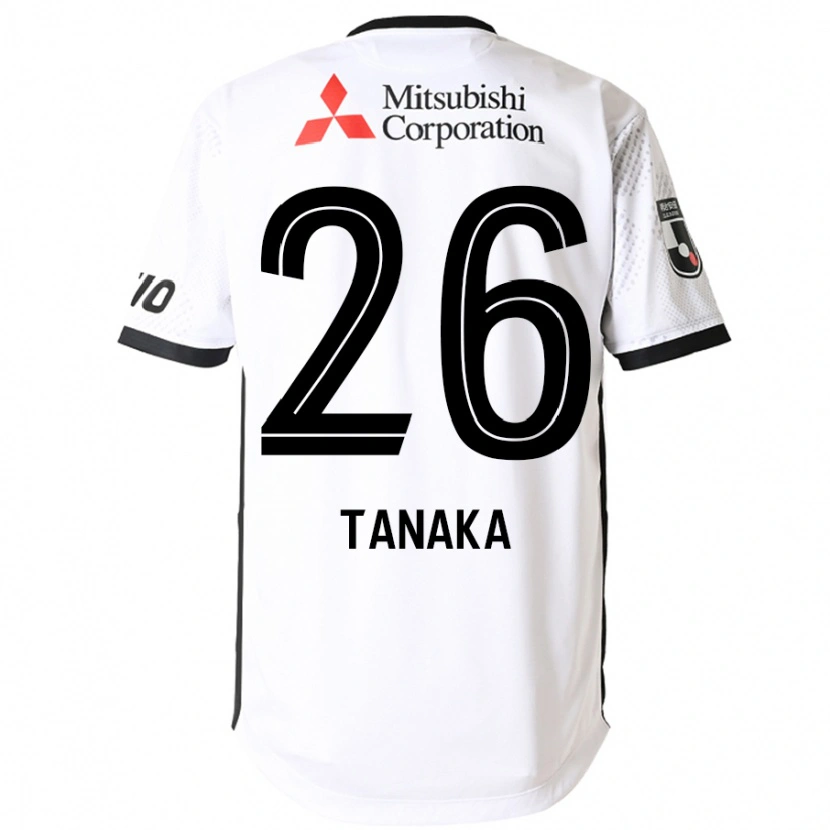 Danxen Hombre Camiseta Haruto Tanaka #26 Blanco Negro 2ª Equipación 2025/26 La Camisa México