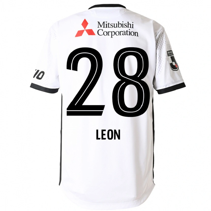 Danxen Hombre Camiseta Leon Nozawa #28 Blanco Negro 2ª Equipación 2025/26 La Camisa México