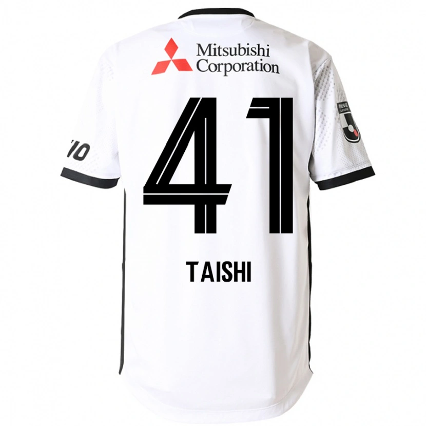 Danxen Hombre Camiseta Taishi Brandon Nozawa #41 Blanco Negro 2ª Equipación 2025/26 La Camisa México