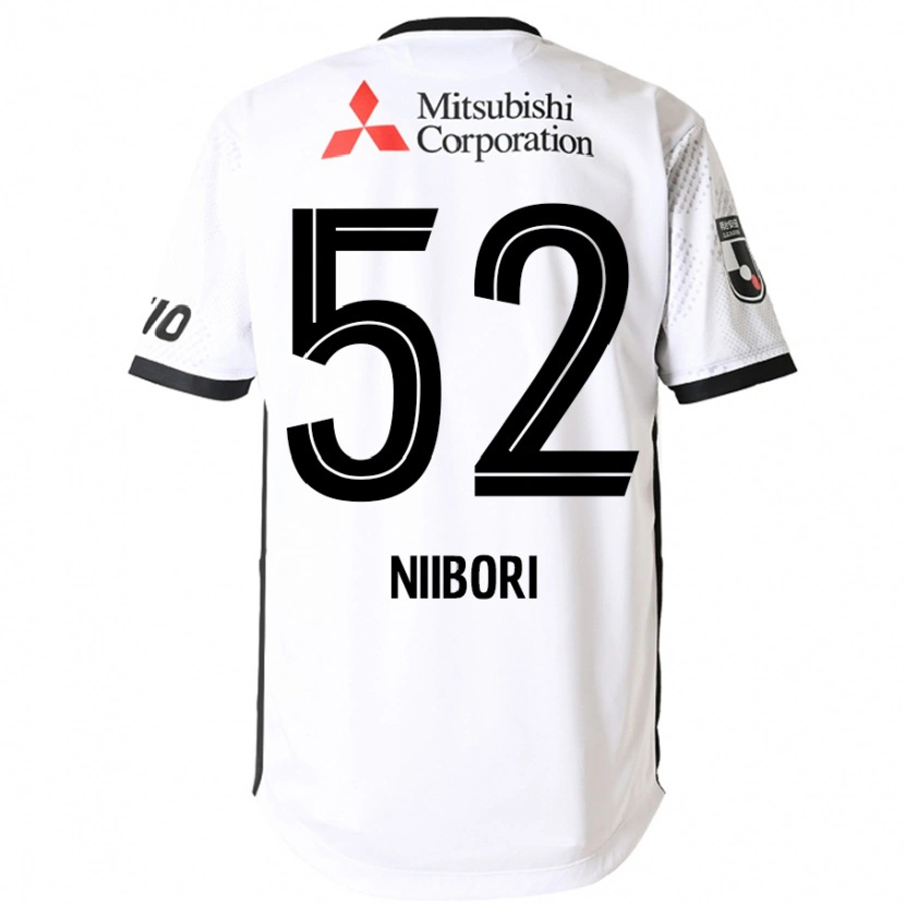 Danxen Hombre Camiseta Keita Niibori #52 Blanco Negro 2ª Equipación 2025/26 La Camisa México