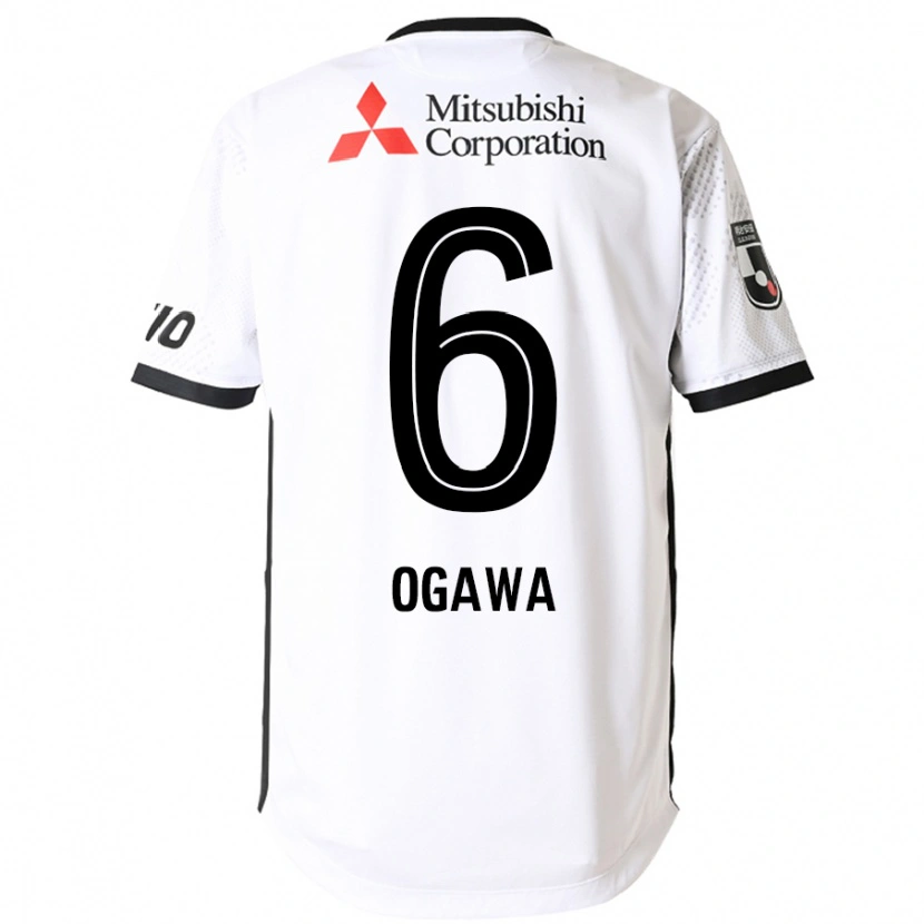 Danxen Hombre Camiseta Ryoya Ogawa #6 Blanco Negro 2ª Equipación 2025/26 La Camisa México