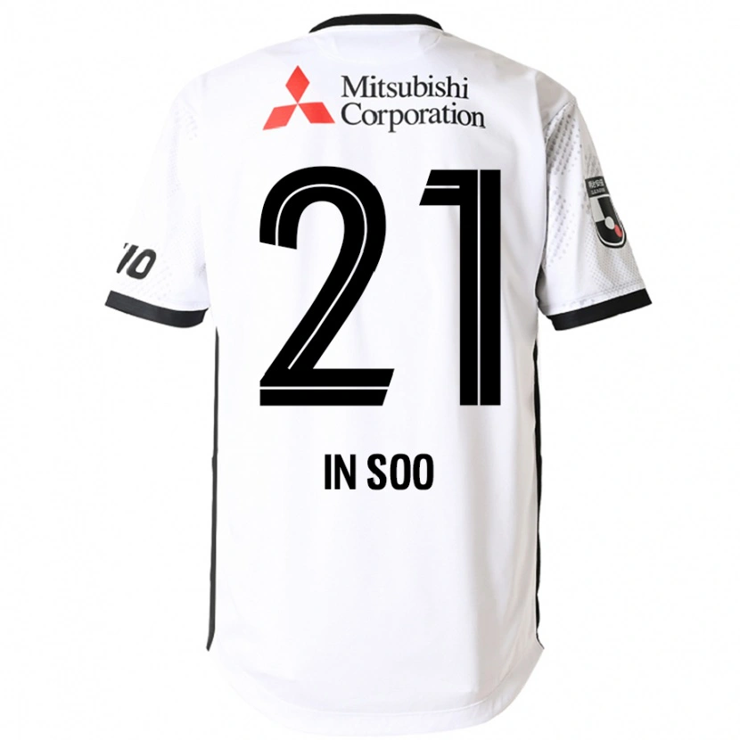 Danxen Hombre Camiseta Yu In-Soo #21 Blanco Negro 2ª Equipación 2025/26 La Camisa México