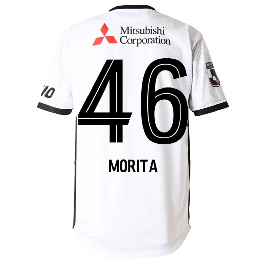 Danxen Hombre Camiseta Sho Morita #46 Blanco Negro 2ª Equipación 2025/26 La Camisa México
