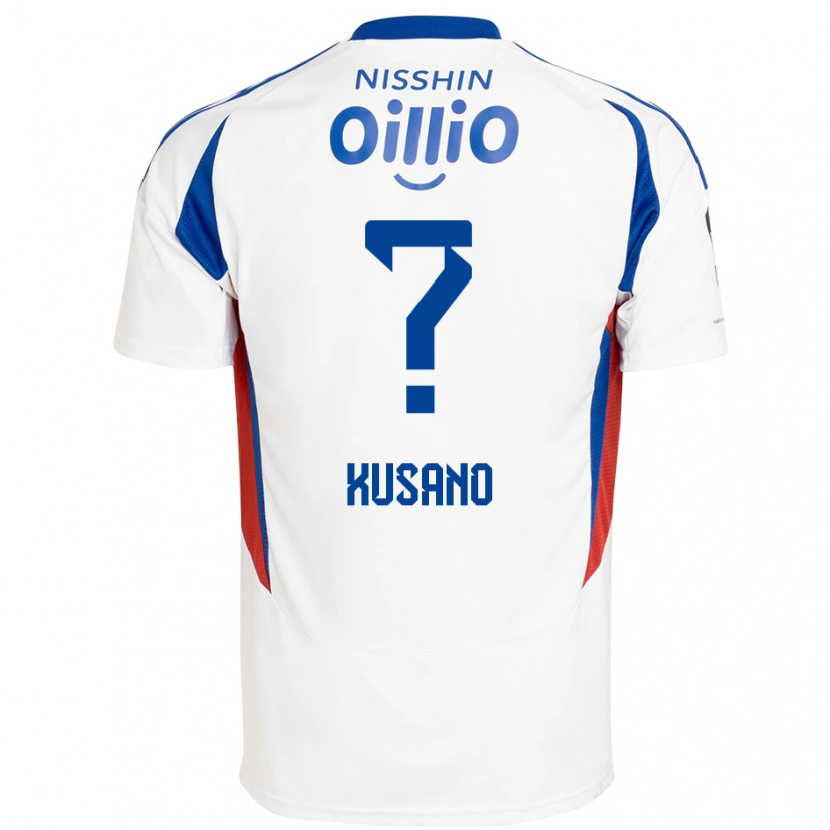 Danxen Hombre Camiseta Riku Kusano #0 Azul Real Blanco 2ª Equipación 2025/26 La Camisa México