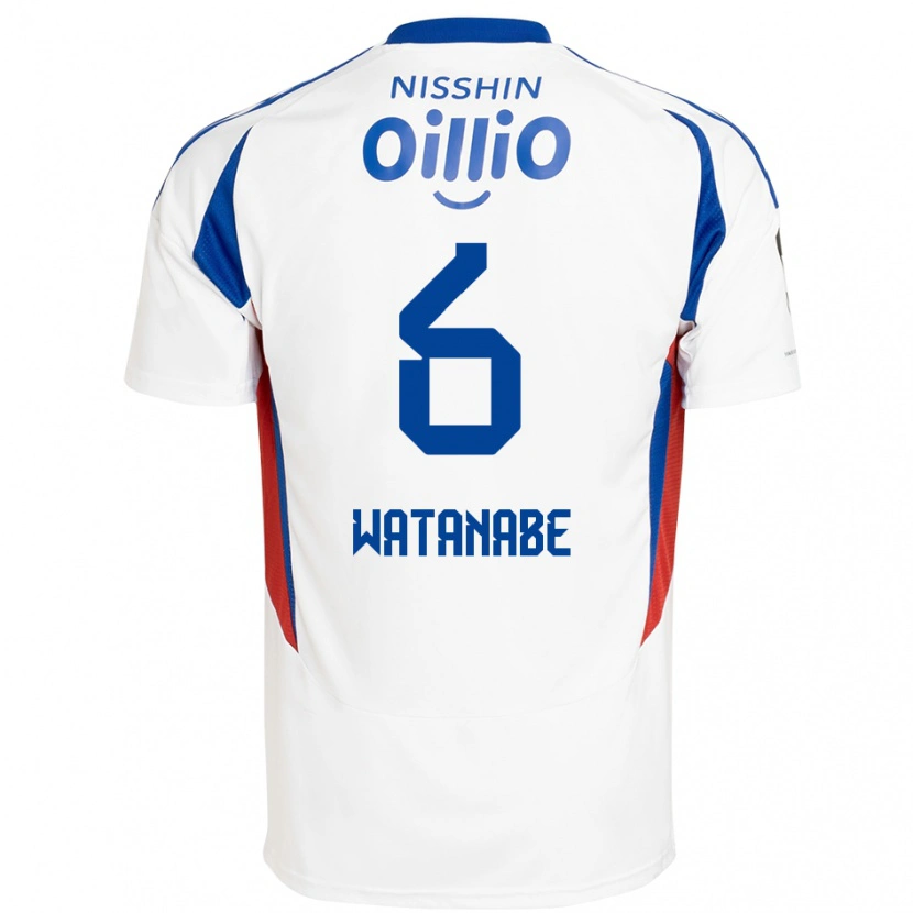 Danxen Hombre Camiseta Kota Watanabe #6 Azul Real Blanco 2ª Equipación 2025/26 La Camisa México