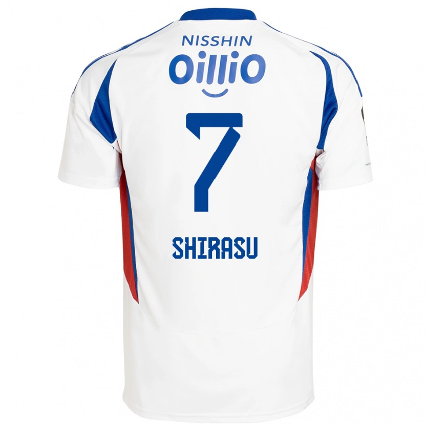 Danxen Hombre Camiseta Kento Shirasu #7 Azul Real Blanco 2ª Equipación 2025/26 La Camisa México
