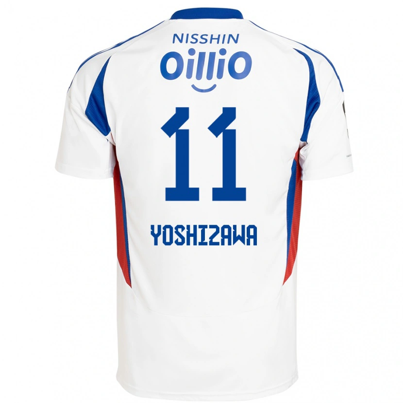 Danxen Hombre Camiseta Mirai Yoshizawa #11 Azul Real Blanco 2ª Equipación 2025/26 La Camisa México