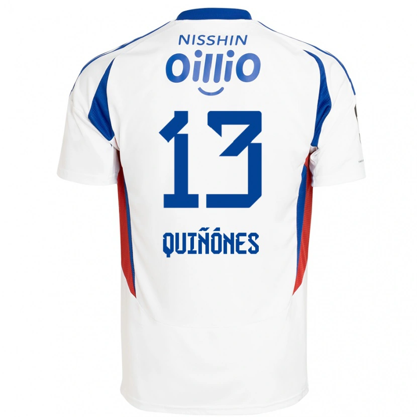 Danxen Hombre Camiseta Jeison Quiñónes #13 Azul Real Blanco 2ª Equipación 2025/26 La Camisa México