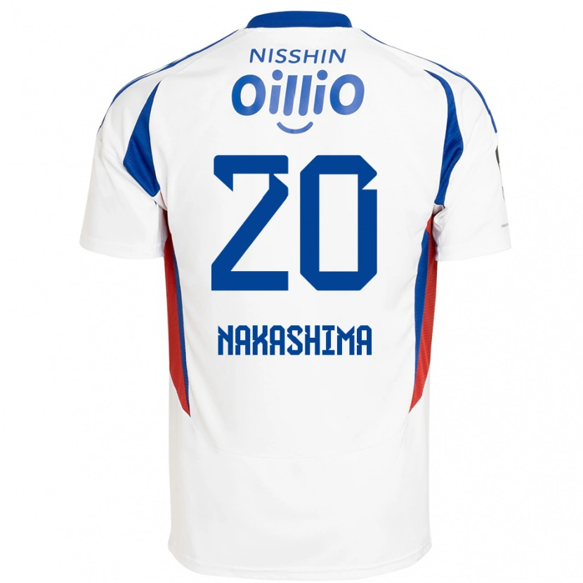 Danxen Hombre Camiseta Rikuto Nakashima #20 Azul Real Blanco 2ª Equipación 2025/26 La Camisa México