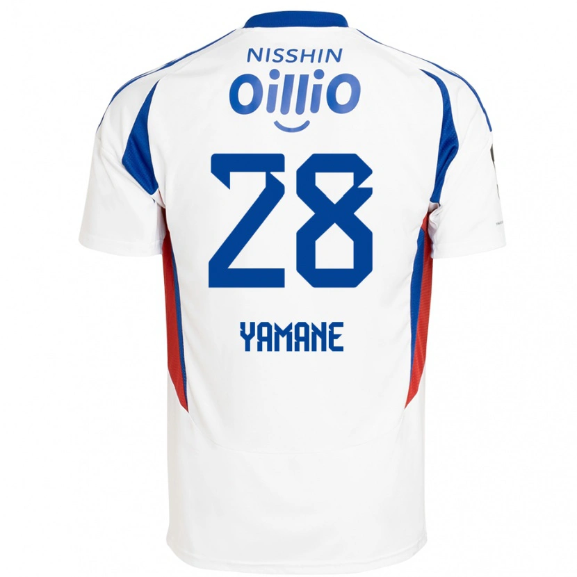 Danxen Hombre Camiseta Riku Yamane #28 Azul Real Blanco 2ª Equipación 2025/26 La Camisa México