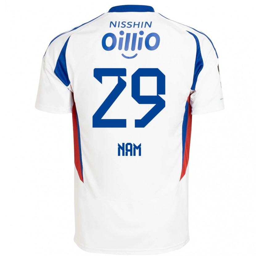 Danxen Hombre Camiseta Tae-Hee Nam #29 Azul Real Blanco 2ª Equipación 2025/26 La Camisa México