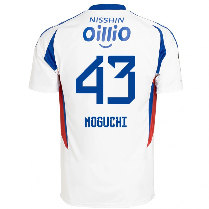 Danxen Hombre Camiseta Reno Noguchi #43 Azul Real Blanco 2ª Equipación 2025/26 La Camisa México