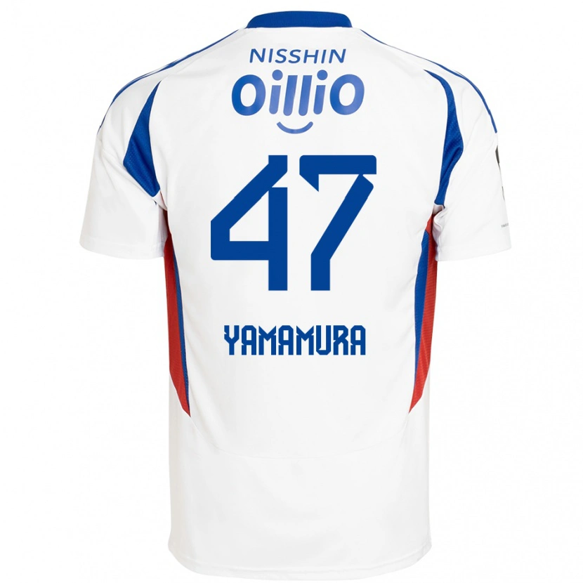 Danxen Hombre Camiseta Kazuya Yamamura #47 Azul Real Blanco 2ª Equipación 2025/26 La Camisa México