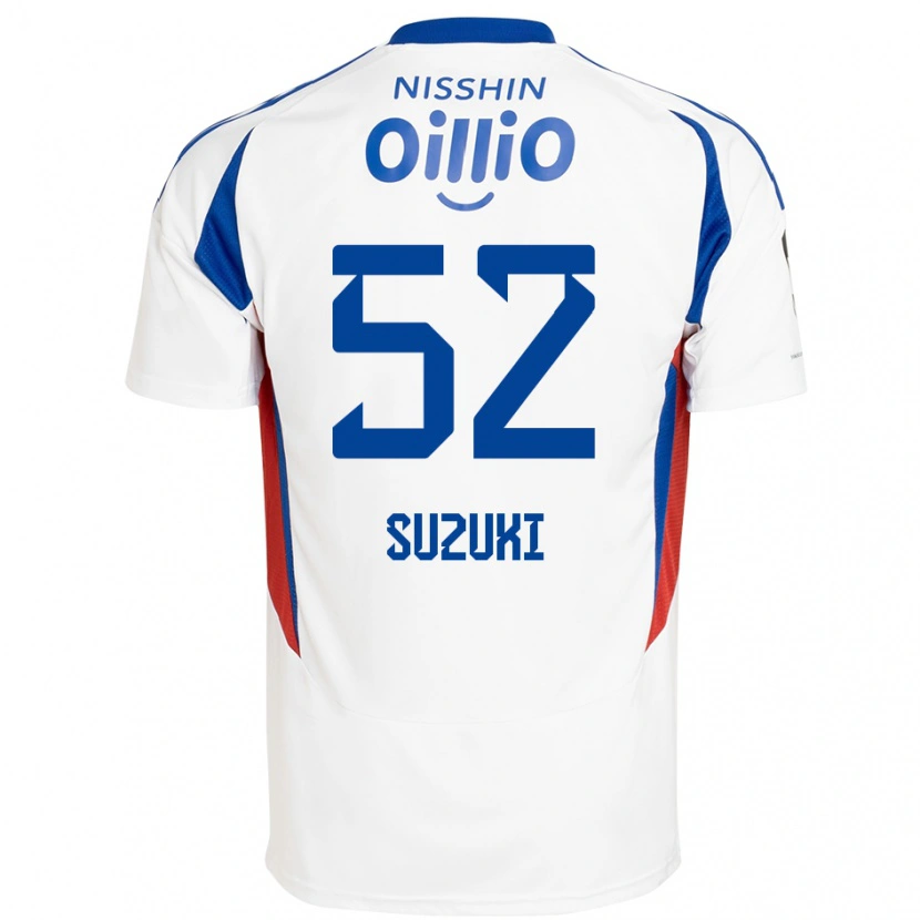 Danxen Hombre Camiseta Kai Suzuki #52 Azul Real Blanco 2ª Equipación 2025/26 La Camisa México