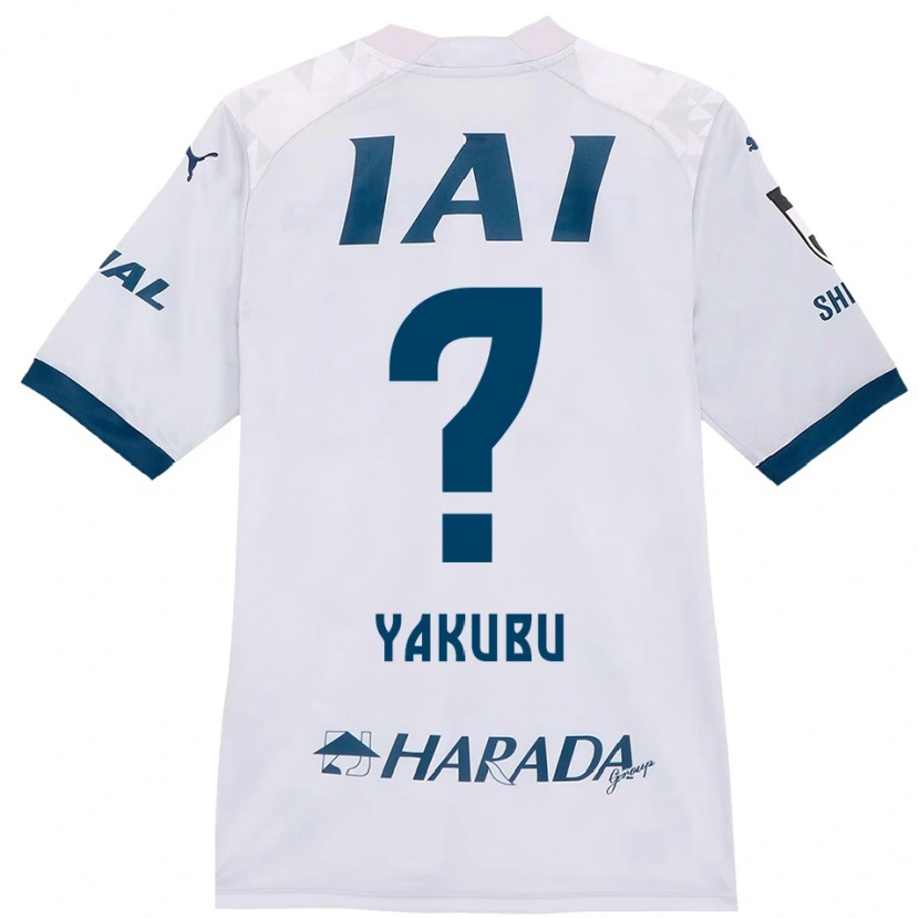 Danxen Hombre Camiseta Aziz Yakubu #0 Blanco Azul Real 2ª Equipación 2025/26 La Camisa México