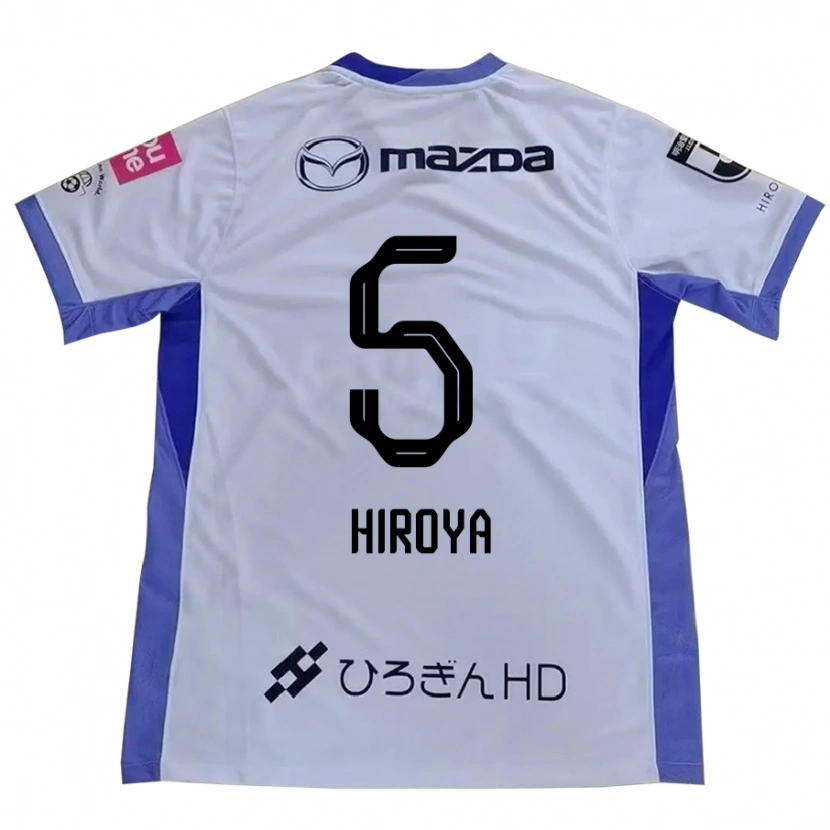 Danxen Hombre Camiseta Hiroya Matsumoto #5 Blanco Naranja 2ª Equipación 2025/26 La Camisa México