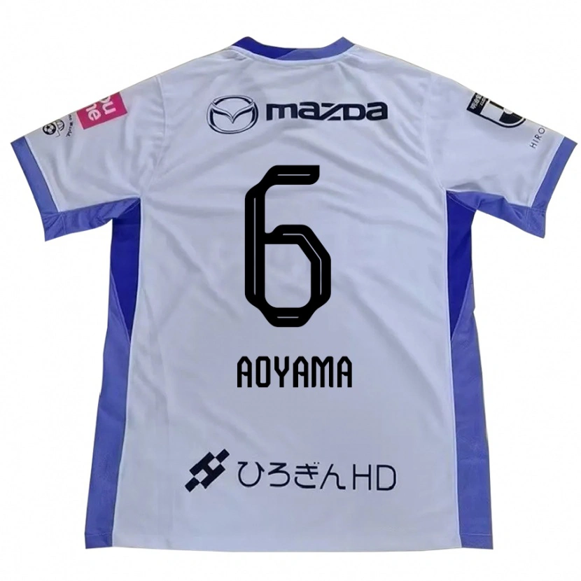 Danxen Hombre Camiseta Toshihiro Aoyama #6 Blanco Naranja 2ª Equipación 2025/26 La Camisa México