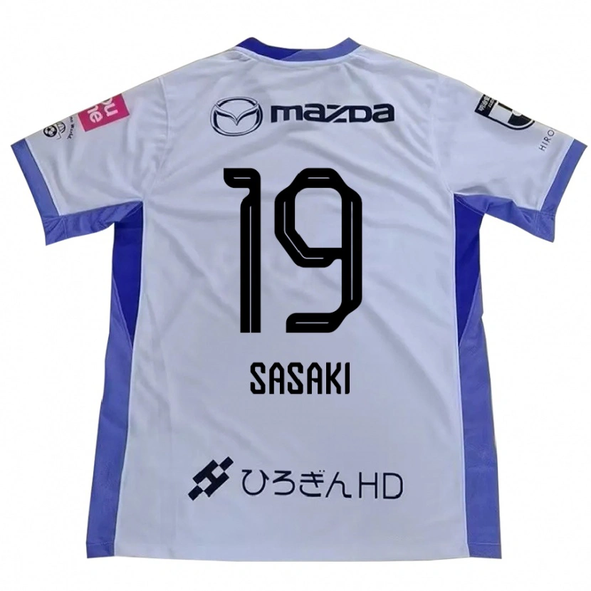 Danxen Hombre Camiseta Sho Sasaki #19 Blanco Naranja 2ª Equipación 2025/26 La Camisa México