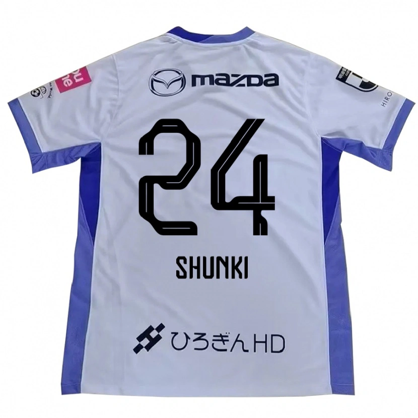 Danxen Hombre Camiseta Shunki Higashi #24 Blanco Naranja 2ª Equipación 2025/26 La Camisa México