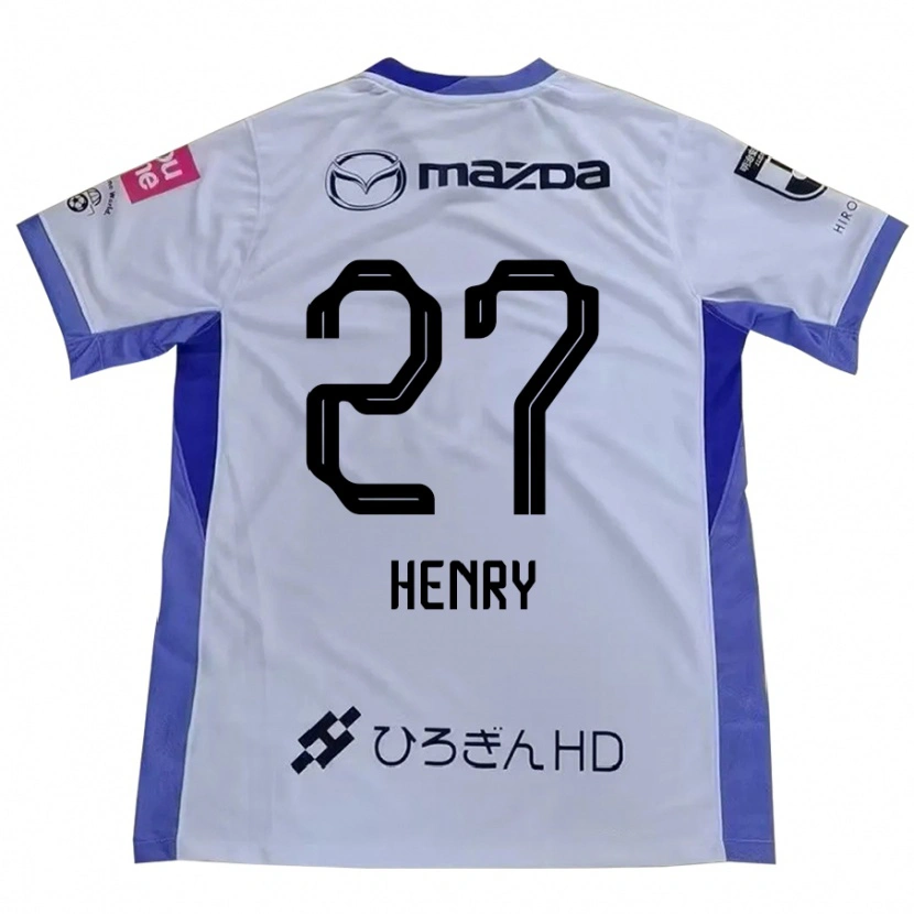 Danxen Hombre Camiseta Osamu Henry Iyoha #27 Blanco Naranja 2ª Equipación 2025/26 La Camisa México