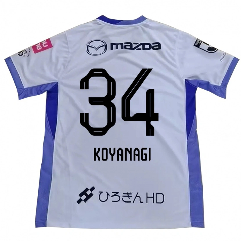 Danxen Hombre Camiseta Shu Koyanagi #34 Blanco Naranja 2ª Equipación 2025/26 La Camisa México