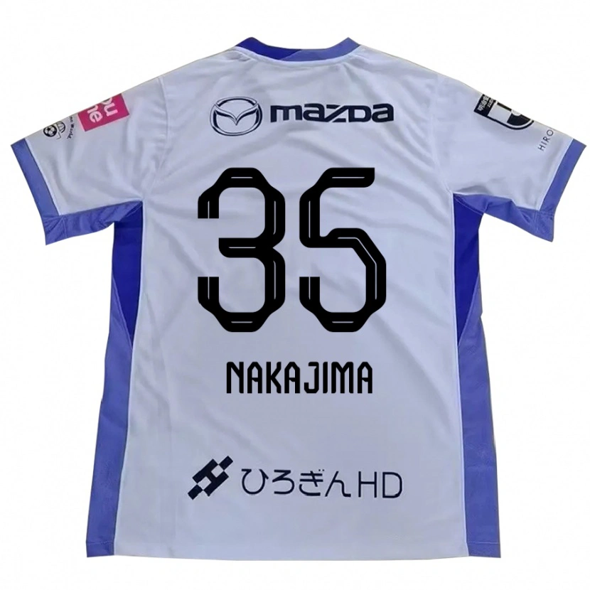 Danxen Hombre Camiseta Yotaro Nakajima #35 Blanco Naranja 2ª Equipación 2025/26 La Camisa México
