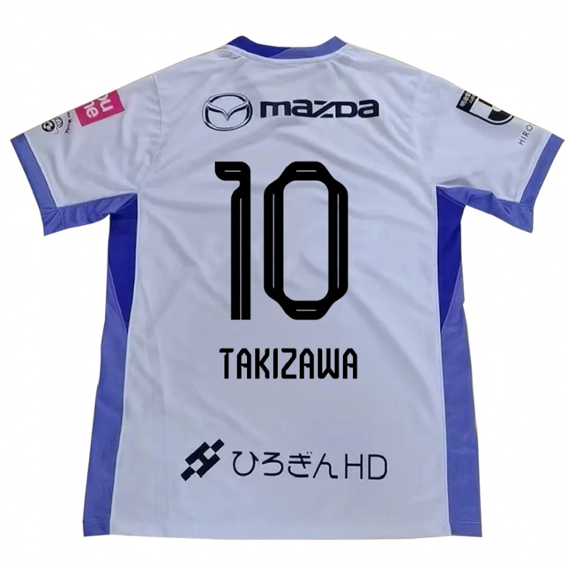 Danxen Hombre Camiseta Chise Takizawa #10 Blanco Naranja 2ª Equipación 2025/26 La Camisa México