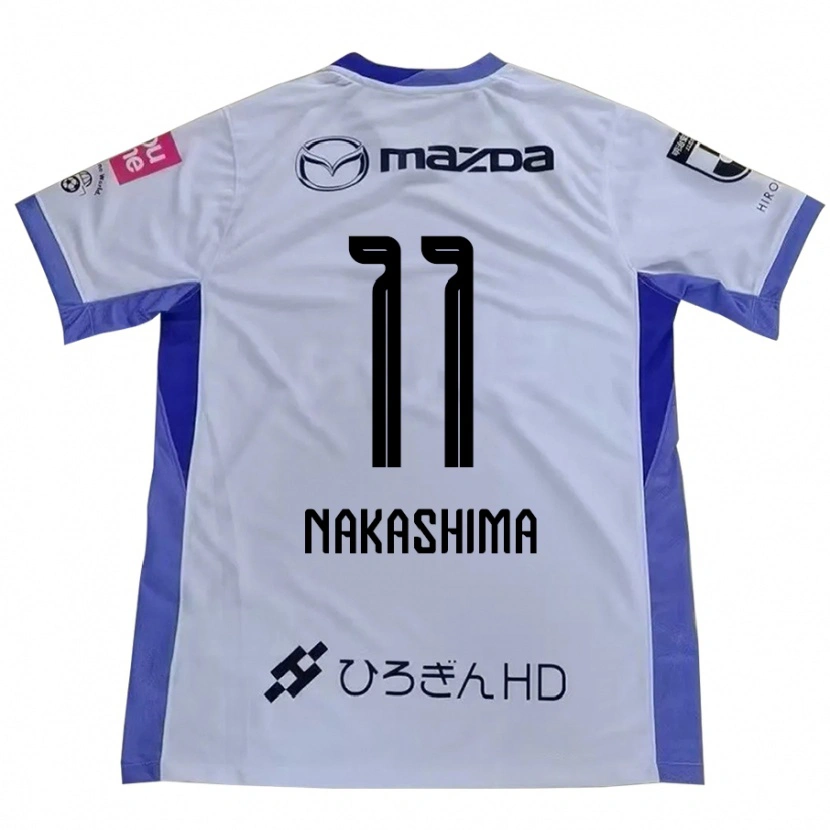 Danxen Hombre Camiseta Yoshino Nakashima #11 Blanco Naranja 2ª Equipación 2025/26 La Camisa México