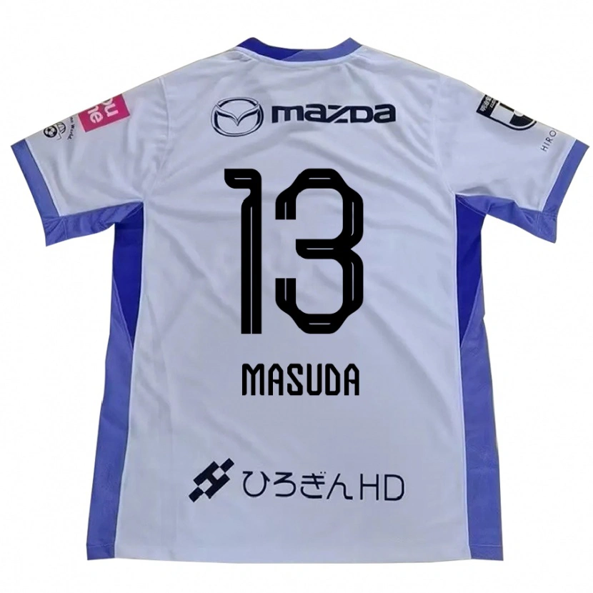 Danxen Hombre Camiseta Takuya Masuda #13 Blanco Naranja 2ª Equipación 2025/26 La Camisa México