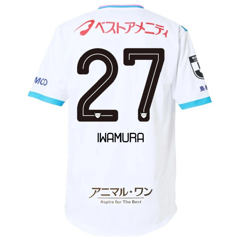 Danxen Hombre Camiseta Junnosuke Iwamura #27 Azul Rosa 2ª Equipación 2025/26 La Camisa México