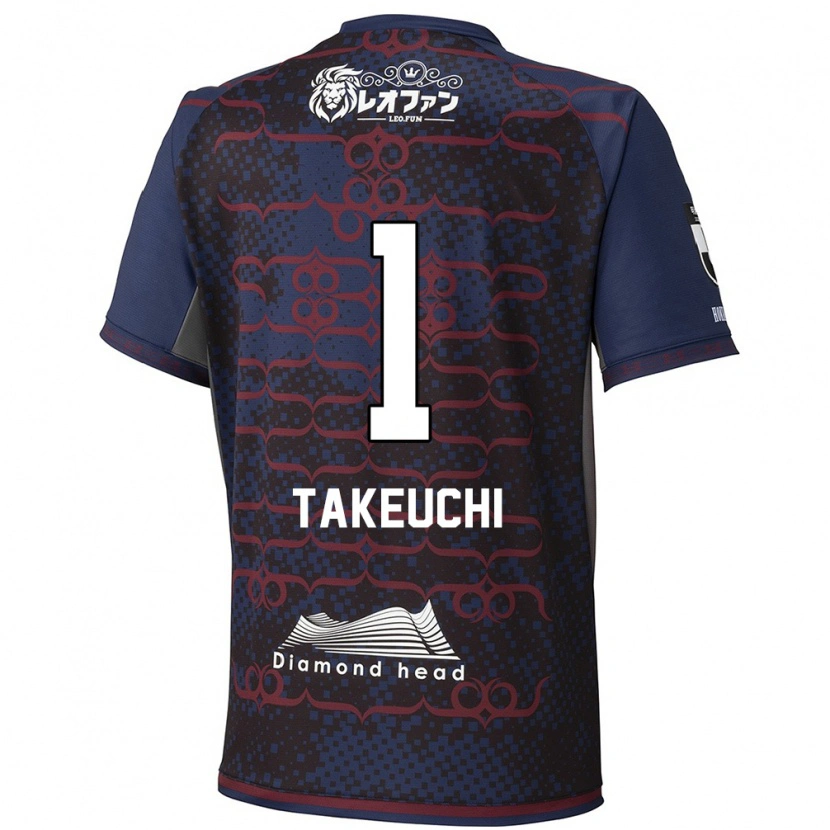 Danxen Hombre Camiseta Ryuma Takeuchi #1 Rojo Negro 2ª Equipación 2025/26 La Camisa México