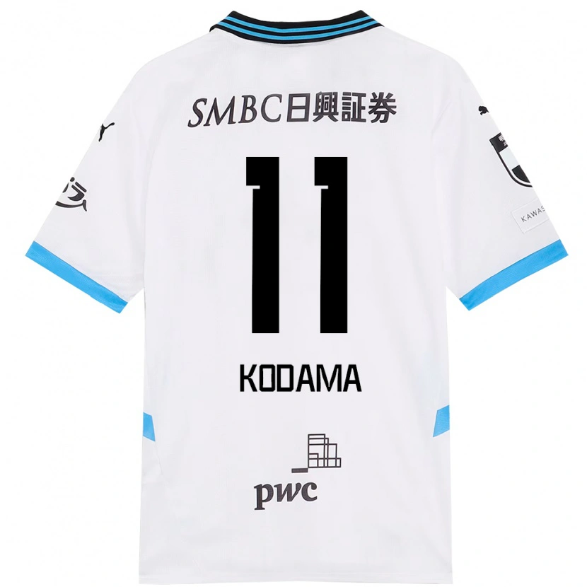 Danxen Hombre Camiseta Shotaro Kodama #11 Blanco Azul Celeste 2ª Equipación 2025/26 La Camisa México
