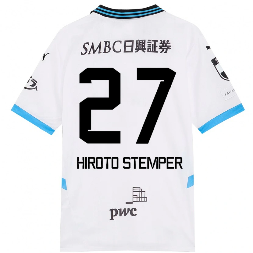 Danxen Hombre Camiseta Luka Hiroto Stemper #27 Azul Celeste Negro 2ª Equipación 2025/26 La Camisa México