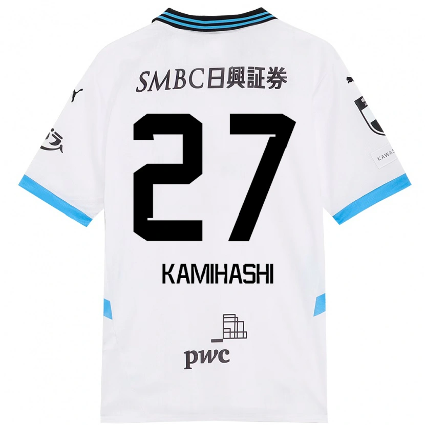 Danxen Hombre Camiseta Ryota Kamihashi #27 Azul Celeste Negro 2ª Equipación 2025/26 La Camisa México