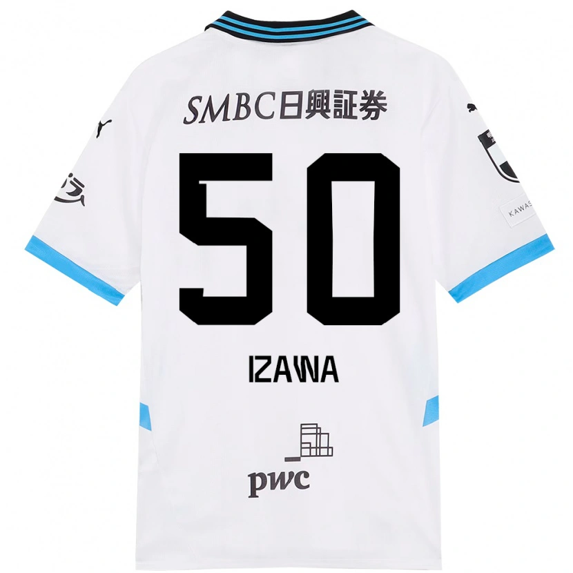 Danxen Hombre Camiseta Haruki Izawa #50 Azul Celeste Negro 2ª Equipación 2025/26 La Camisa México