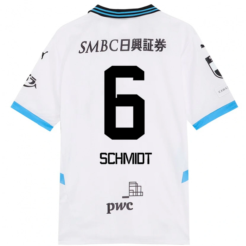 Danxen Hombre Camiseta Joao Schmidt #6 Azul Celeste Negro 2ª Equipación 2025/26 La Camisa México