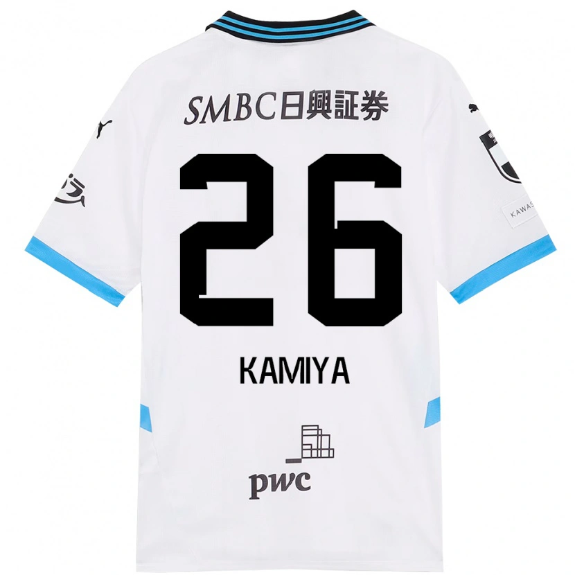 Danxen Hombre Camiseta Kaito Kamiya #26 Azul Celeste Negro 2ª Equipación 2025/26 La Camisa México