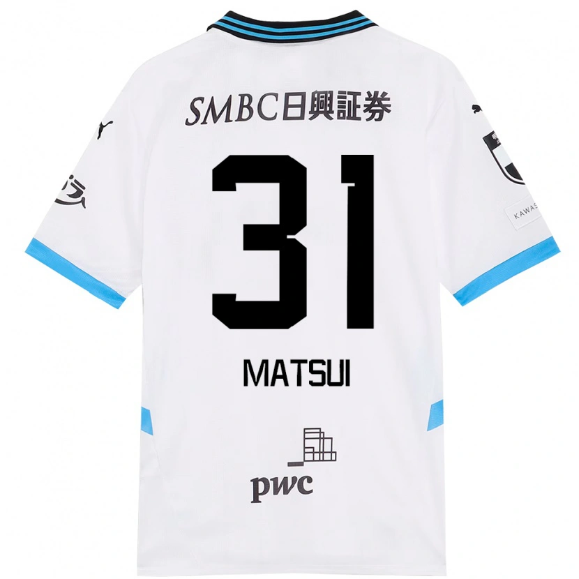 Danxen Hombre Camiseta Renji Matsui #31 Azul Celeste Negro 2ª Equipación 2025/26 La Camisa México