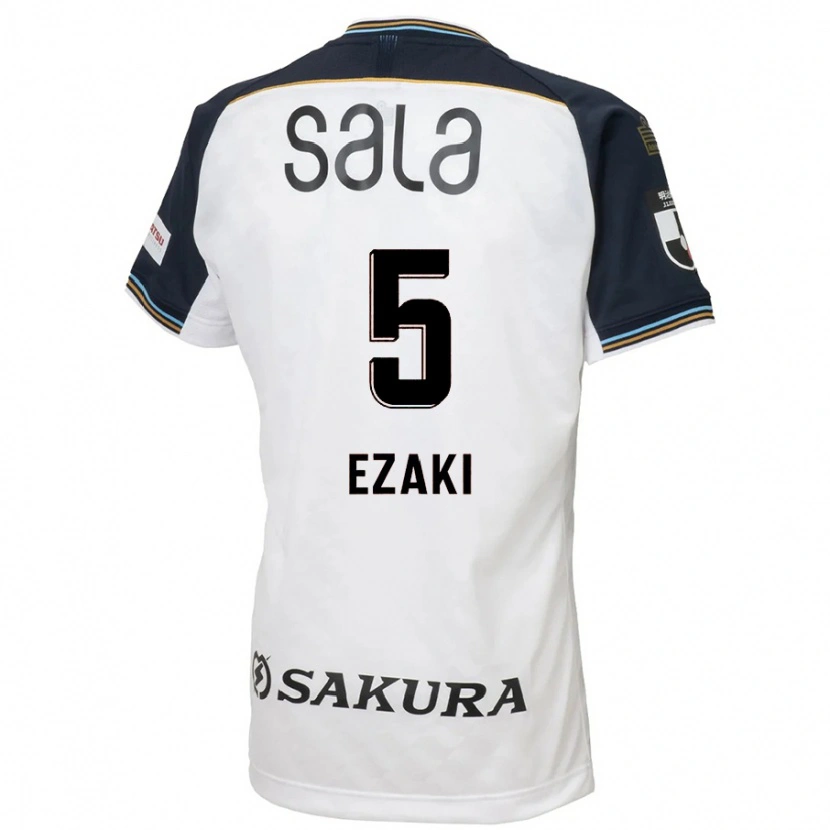 Danxen Hombre Camiseta Takuro Ezaki #5 Azul Celeste Negro 2ª Equipación 2025/26 La Camisa México