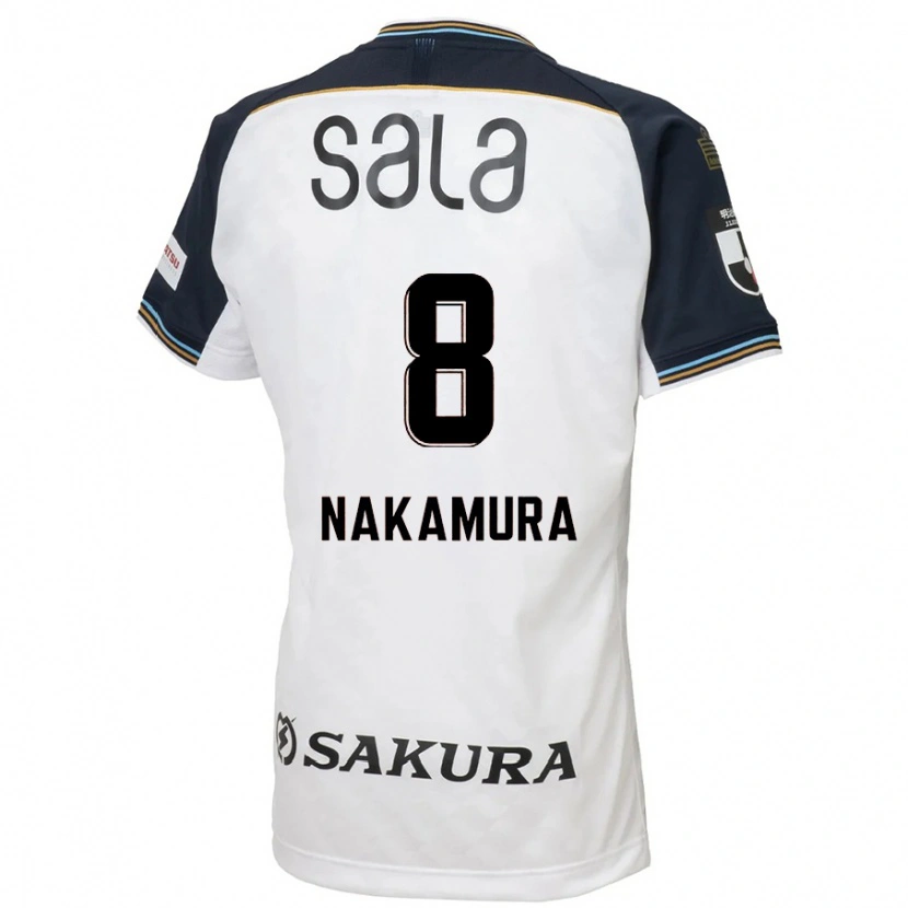 Danxen Hombre Camiseta Shunta Nakamura #8 Azul Celeste Negro 2ª Equipación 2025/26 La Camisa México