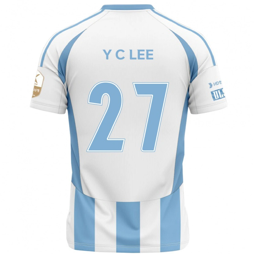 Danxen Hombre Camiseta Chung-Yong Lee #27 Azul Real Amarillo 2ª Equipación 2025/26 La Camisa México