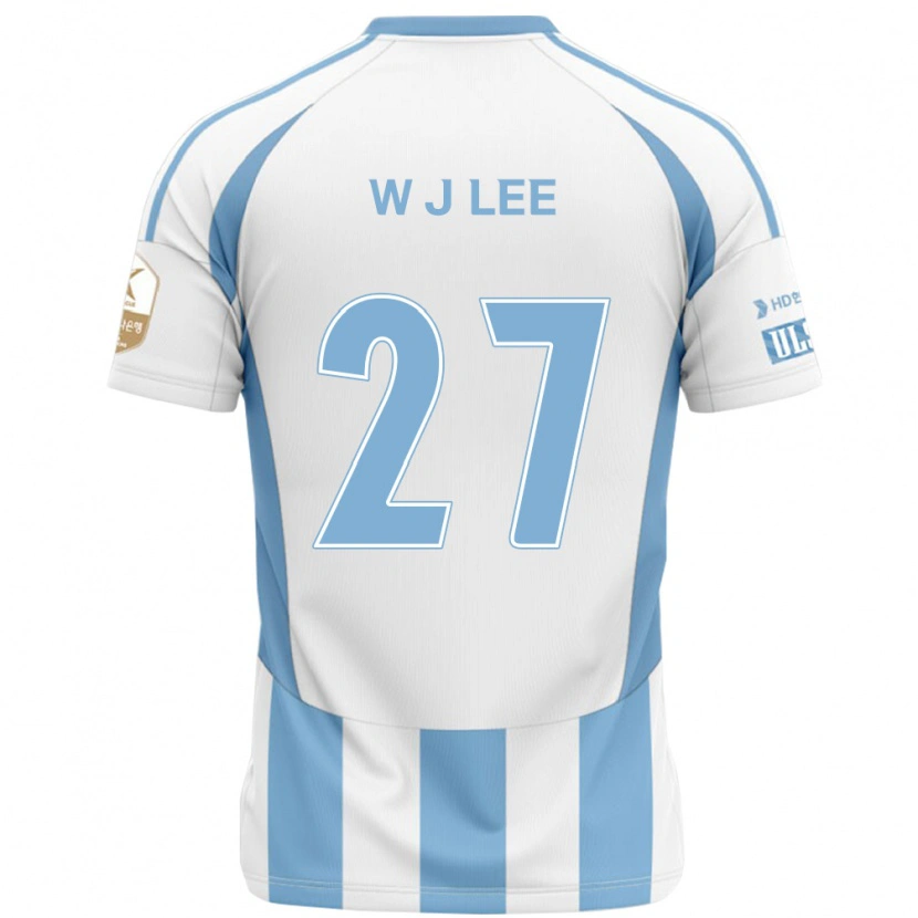 Danxen Hombre Camiseta Ji-Woo Lee #27 Azul Real Amarillo 2ª Equipación 2025/26 La Camisa México