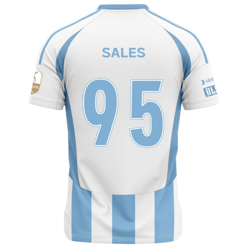 Danxen Hombre Camiseta Matheus Sales #95 Azul Real Amarillo 2ª Equipación 2025/26 La Camisa México