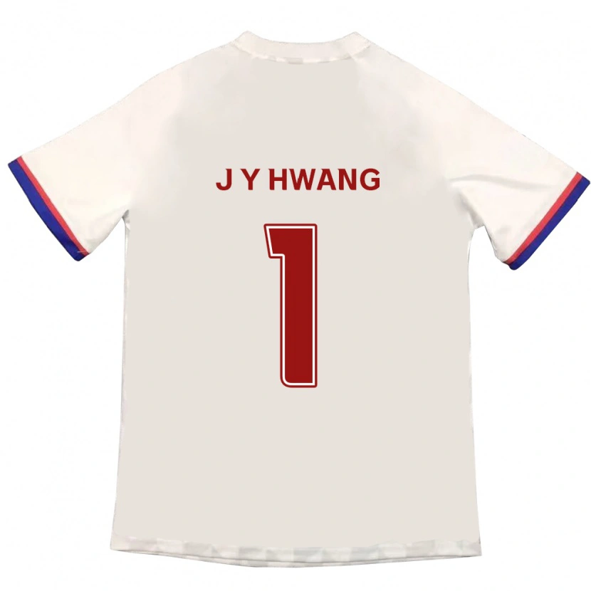 Danxen Hombre Camiseta Jae-Yun Hwang #1 Blanquecino Rojo 2ª Equipación 2025/26 La Camisa México