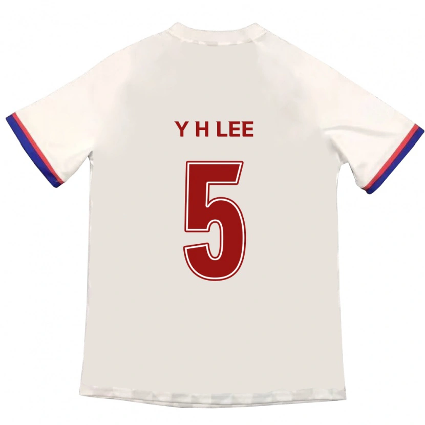 Danxen Hombre Camiseta Hyeon-Yong Lee #5 Azul Real Rojo 2ª Equipación 2025/26 La Camisa México