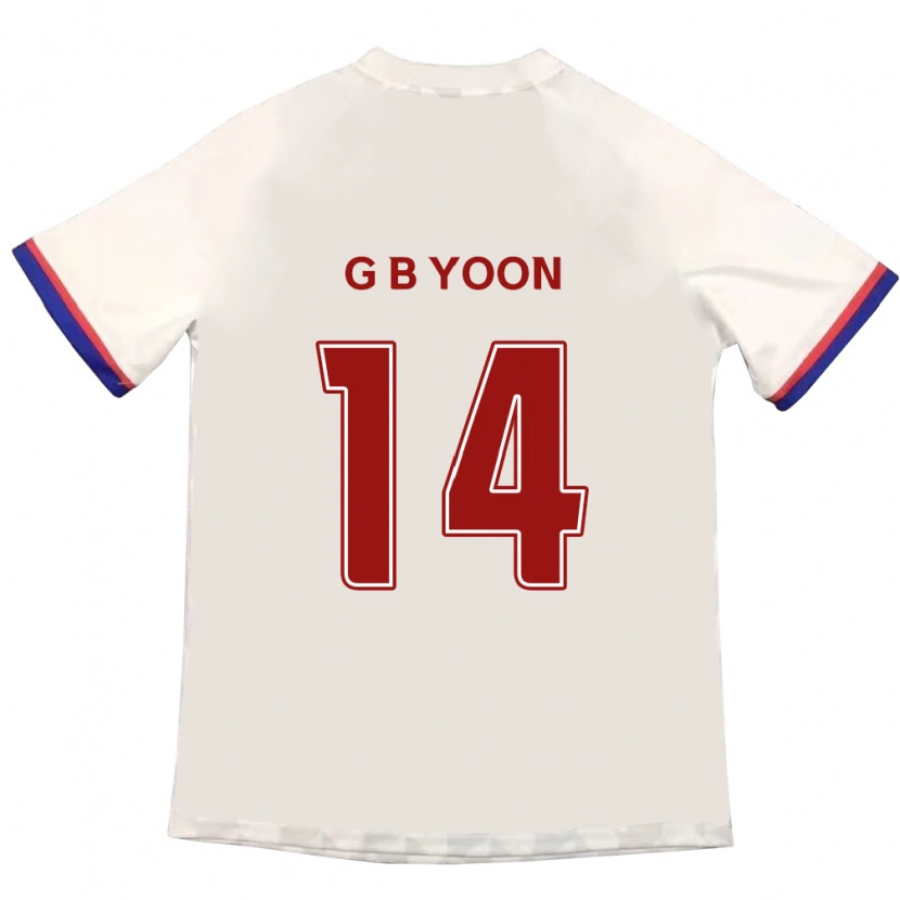 Danxen Hombre Camiseta Bit-Garam Yoon #14 Azul Real Rojo 2ª Equipación 2025/26 La Camisa México