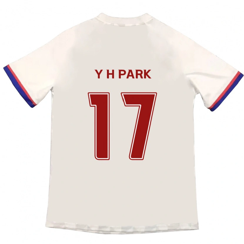 Danxen Hombre Camiseta Yong-Hui Park #17 Blanquecino Rojo 2ª Equipación 2025/26 La Camisa México